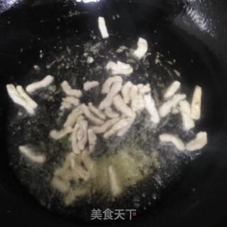 里脊肉炒食蔬的做法步骤：4