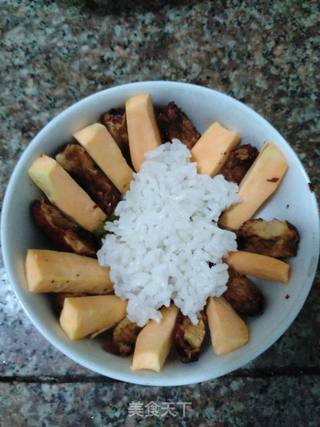 桂花八宝饭的做法步骤:4