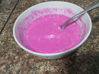 红龙果汁饼的做法步骤:2