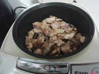 电饭煲版香菇滑鸡饭的做法步骤:10