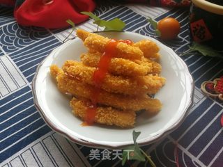 黄金鸡柳的做法步骤:19