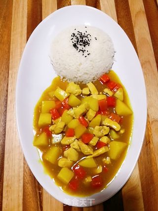 咖喱鸡肉饭的做法步骤:17