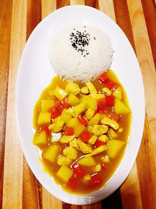 咖喱鸡肉饭的做法步骤:18
