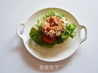 白皮饼汉堡的做法步骤:14