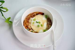 肉米鸡蛋羹的做法步骤:7