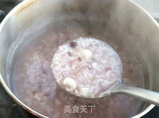 红豆沙山药粥的做法步骤:5