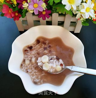 红豆沙山药粥的做法步骤:7