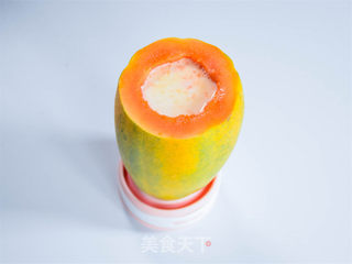 木瓜牛奶冻的做法步骤:6