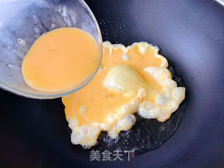 油菜炒鸡蛋的做法步骤:4