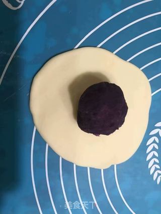 烫面紫薯馅饼的做法步骤：5