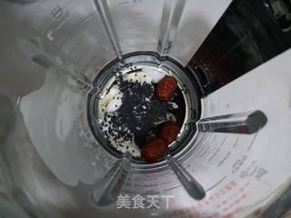 黑芝麻百合米糊的做法步骤:4
