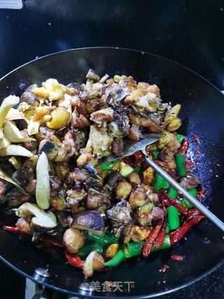 干锅辣子鸡的做法步骤:14