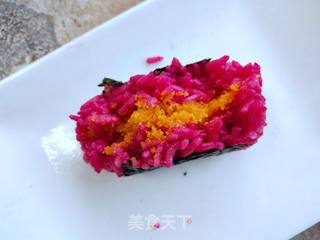 咸蛋黄夹心饭团的做法步骤:10