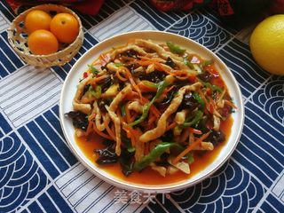 鱼香肉丝的做法步骤:17