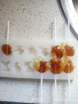 梨膏麦芽棒棒糖的做法步骤:10