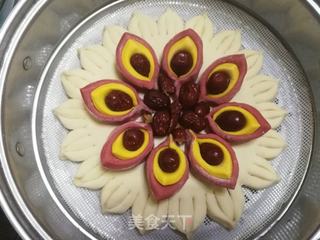 二十八蒸枣花:花开富贵的做法步骤:12