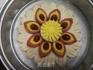 二十八蒸枣花:花开富贵的做法步骤:16
