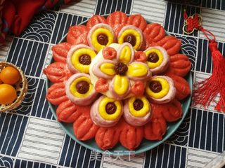 二十八蒸枣花:蒸蒸日上的做法步骤:16