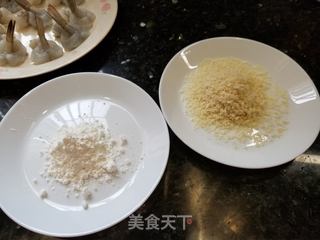 黄金满屋---凤尾虾球的做法步骤:6