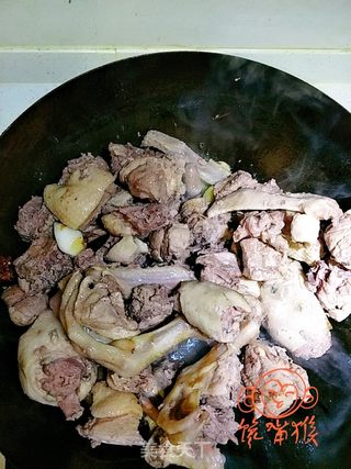 铁锅炖大鹅的做法步骤:7