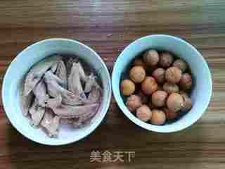 栗子烧鸡杂的做法步骤:4