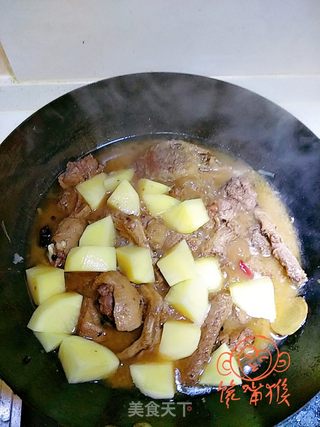 铁锅炖大鹅的做法步骤:11
