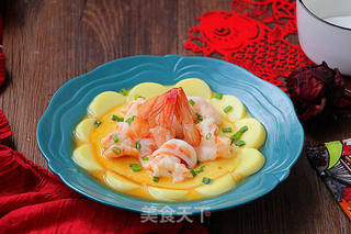 鲜虾玉子豆腐的做法步骤:10