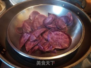 紫气东来---紫薯发糕的做法步骤:2