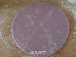 紫薯花样脂油饼的做法步骤:8