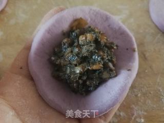 紫薯花样脂油饼的做法步骤：11