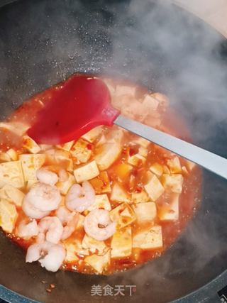 虾仁豆腐的做法步骤:9