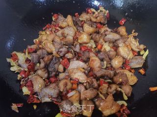 辣子鸡的做法步骤:8