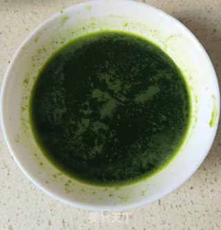 手工菠菜鱼丸的做法步骤:3