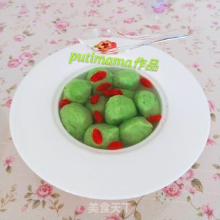 手工菠菜鱼丸的做法步骤:15