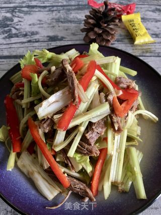 “清肠食谱”玉带牛肉丝的做法步骤：20