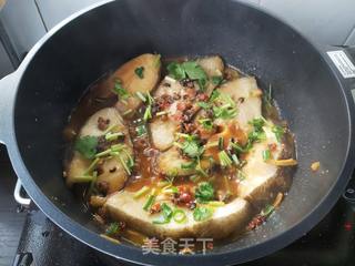 酱烧比目鱼的做法步骤:10