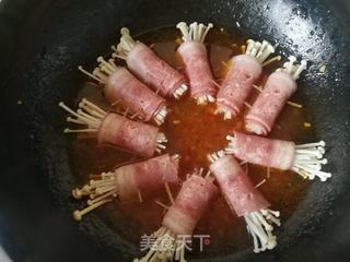 花开富贵:培根金针菇卷的做法步骤:14