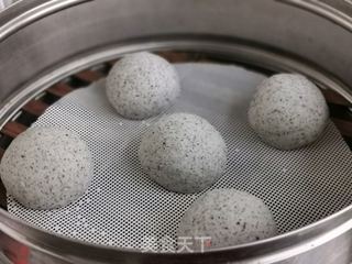 黑芝麻馒头的做法步骤:8