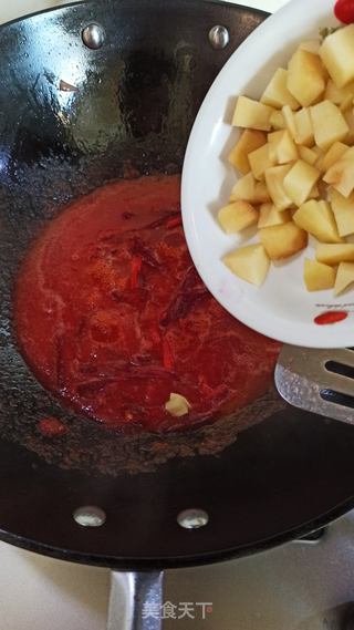 鸿运当头红菜汤的做法步骤:5
