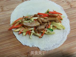 三丝鸡肉卷的做法步骤:12