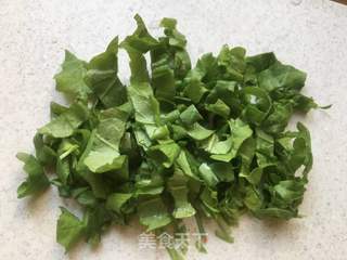 小米百合荠菜粥的做法步骤:3