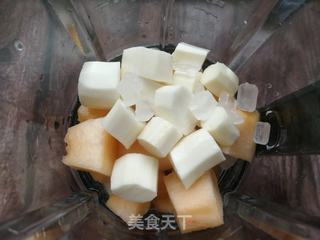 哈蜜瓜山药米浆的做法步骤:5