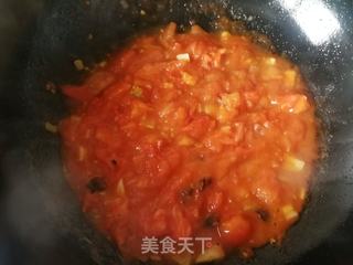 西红柿菜芯南瓜剪刀面的做法步骤:9