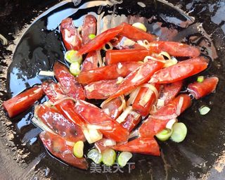 ##腊味#腊肠辣白菜炒饭的做法图解6