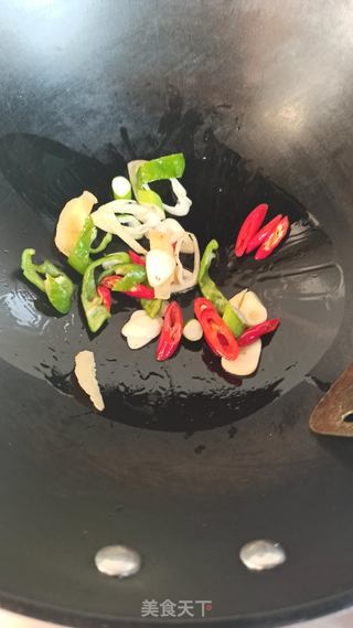 肉片炒儿菜的做法步骤：5