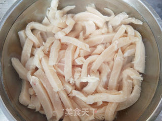 春笋炒鸡丝的做法步骤:5