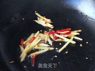 春笋炒鸡丝的做法步骤:10