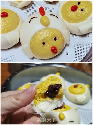 鸡祥如意蜜豆包的做法步骤:12