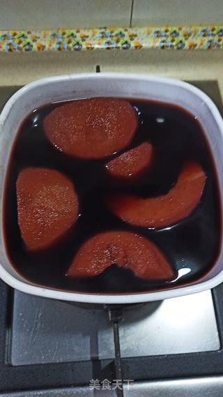 红酒梨的做法步骤：6