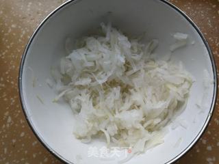 鲜肉芋泥萝卜煎饺的做法步骤:3